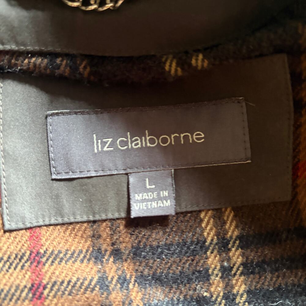 Liz Claiborne hooded utility anorak rain jacket Size L - Picture 10 of 12